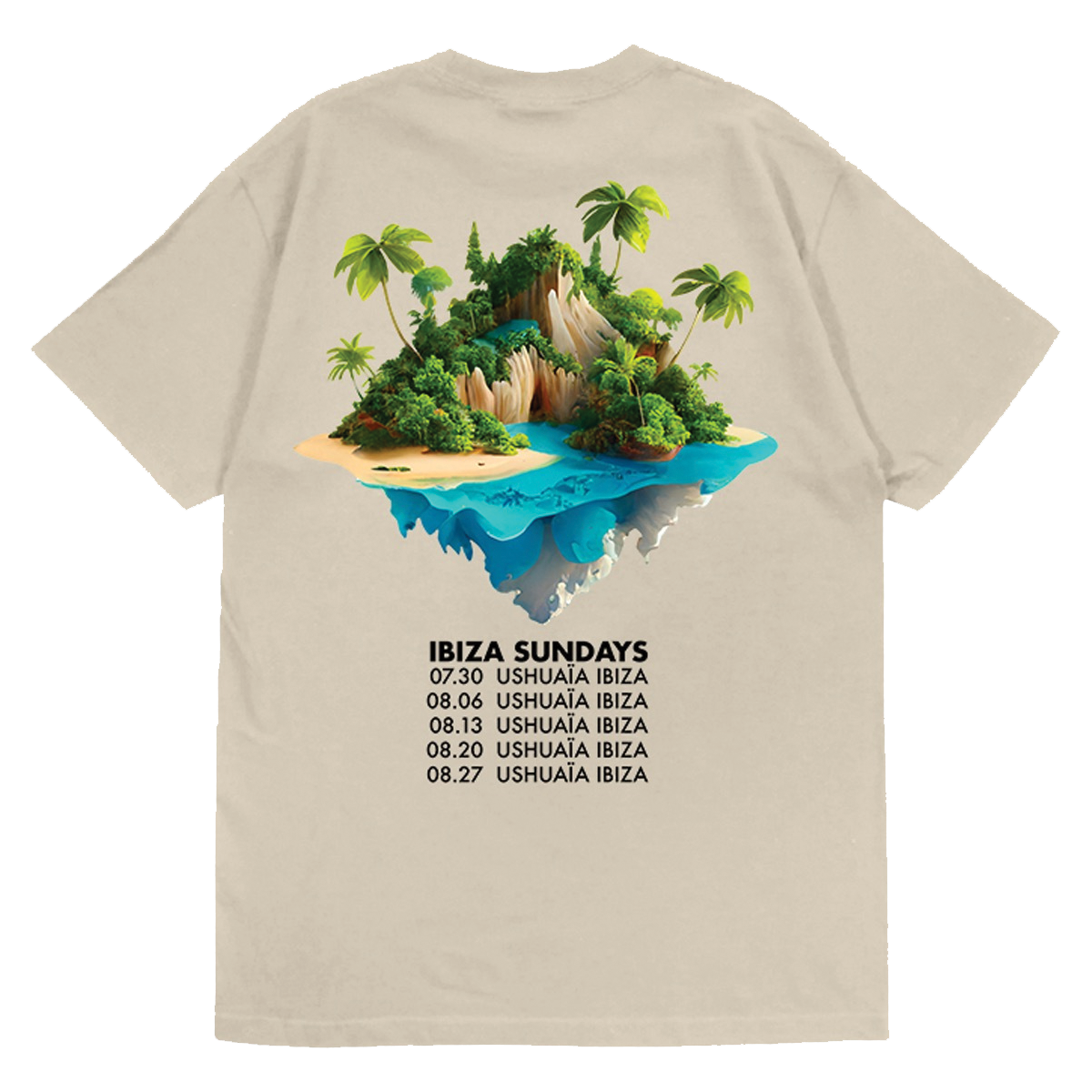 Ibiza Ushuaia Tee - Natural