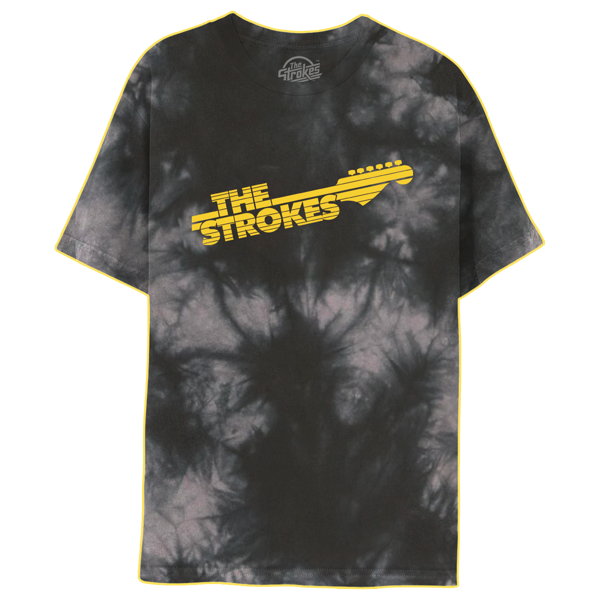 The Strokes Guitar Design Tie-Dye Tee
