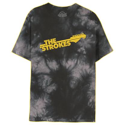 The Strokes Guitar Design Tie-Dye Tee