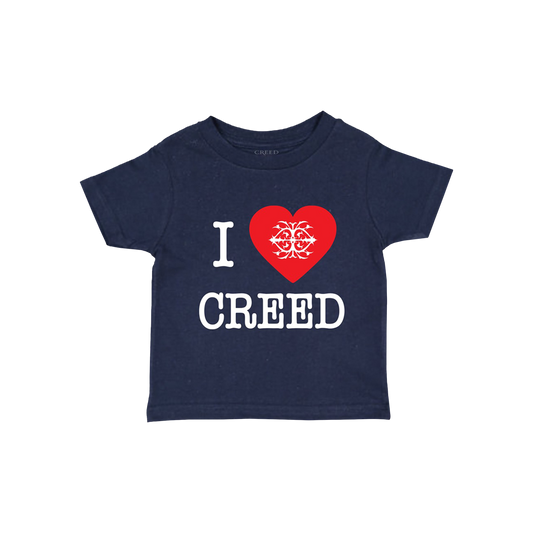 I Heart Creed Toddler Tee - Navy