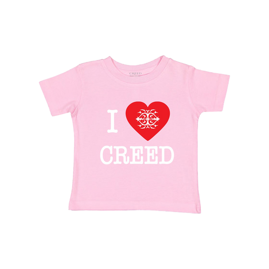 I Heart Creed Toddler Tee - Pink