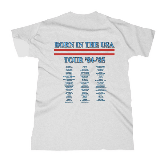 Born In The USA White Tee